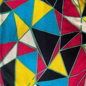Lularoe OS geometric colorful pattern